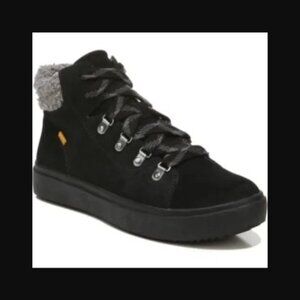 Dr. Scholl's Weekend Lace up Booties Boot Shoe Black 9.5 NWT